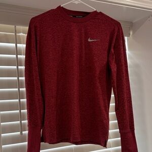 Nike Men's Red Long Sleeve Shirt